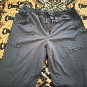 Eddie Bauer Flannel Lined Blue Pants size XL Woman